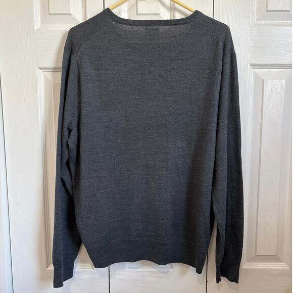 J Crew gray luxe Merino wool-blend crewneck sweater XL - Picture 6 of 9